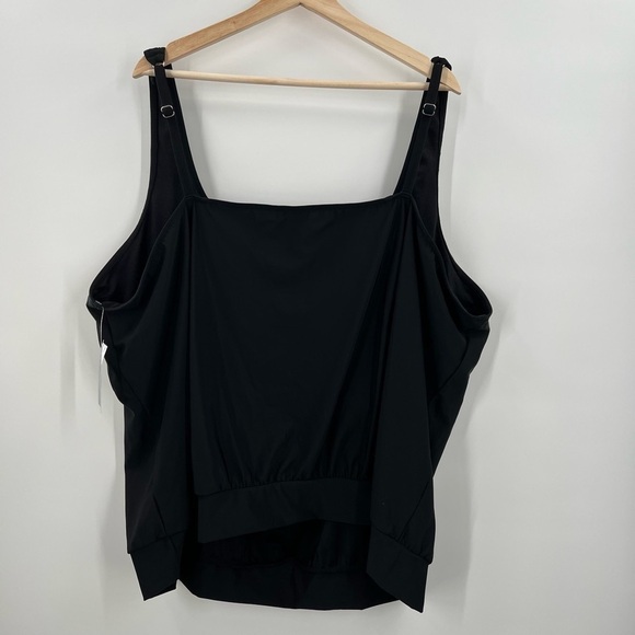 Black Bathing Suit Top Size 34W  NEW - Picture 2 of 5